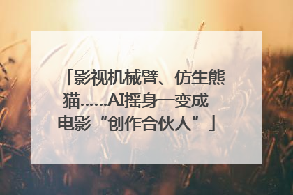 影视机械臂、仿生熊猫……AI摇身一变成电影“创作合伙人”