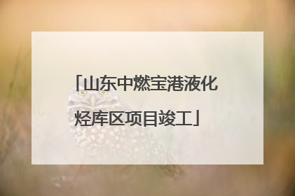 山东中燃宝港液化烃库区项目竣工