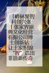 峰林聚智 科创兴张丨张家界旅典文化经营有限公司博士创新站：让土家织锦“智”造出非遗新传奇