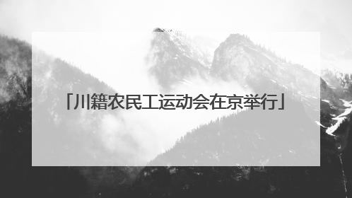 川籍农民工运动会在京举行