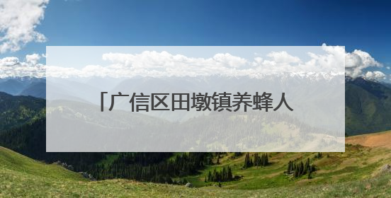 广信区田墩镇养蜂人夏毓海：二十年守青山酿就“甜蜜”致富路