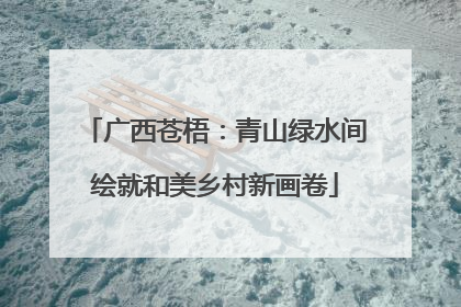 广西苍梧：青山绿水间绘就和美乡村新画卷