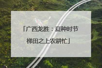 广西龙胜：夏种时节 梯田之上农耕忙