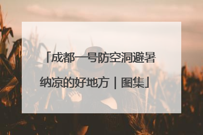 成都一号防空洞避暑纳凉的好地方｜图集