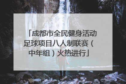 成都市全民健身活动足球项目八人制联赛（中年组）火热进行