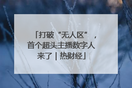 打破“无人区”，首个超头主播数字人来了｜热财经