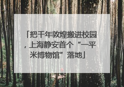 把千年敦煌搬进校园，上海静安首个“一平米博物馆”落地