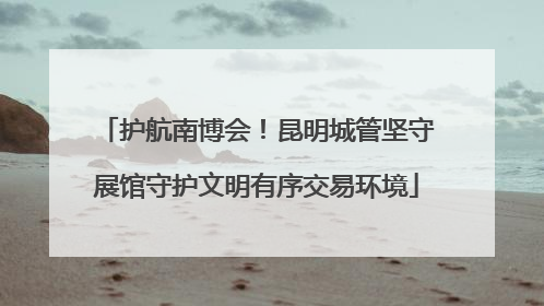 护航南博会！昆明城管坚守展馆守护文明有序交易环境