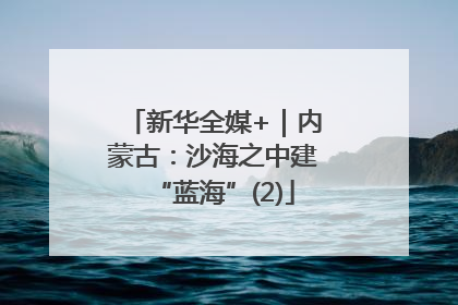 新华全媒+｜内蒙古：沙海之中建“蓝海”(2)