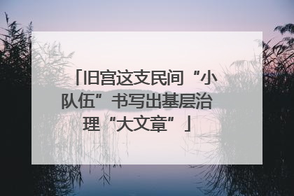 旧宫这支民间“小队伍”书写出基层治理“大文章”