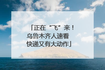 正在“飞”来！乌鲁木齐人速看 快递又有大动作