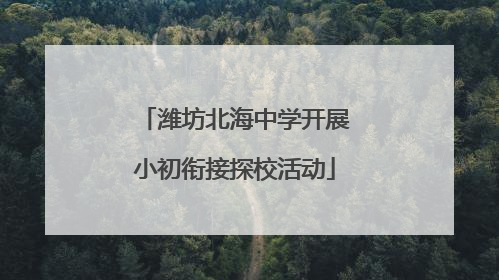 潍坊北海中学开展小初衔接探校活动