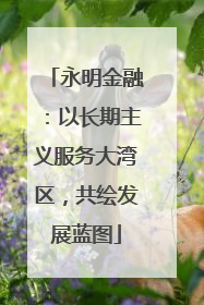 永明金融：以长期主义服务大湾区，共绘发展蓝图
