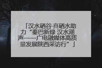 汉水硒谷·真硒水助力“秦巴新绿 汉水潮声——广电融媒体高质量发展陕西采访行”