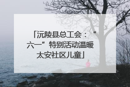 沅陵县总工会：“六一”特别活动温暖太安社区儿童