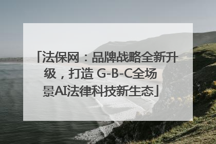 法保网：品牌战略全新升级，打造 G-B-C全场景AI法律科技新生态
