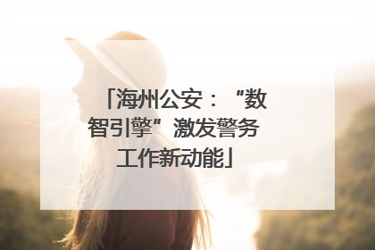 海州公安：“数智引擎”激发警务工作新动能