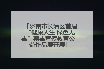 济南市长清区首届“健康人生 绿色无毒”禁毒宣传教育公益作品展开展