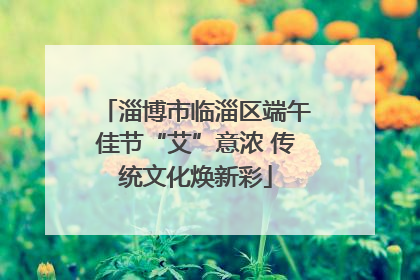 淄博市临淄区端午佳节“艾”意浓 传统文化焕新彩