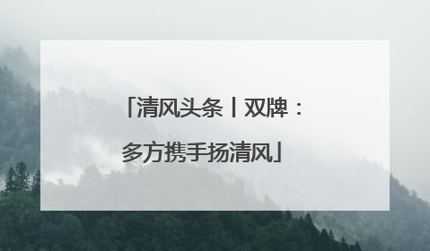 清风头条丨双牌：多方携手扬清风
