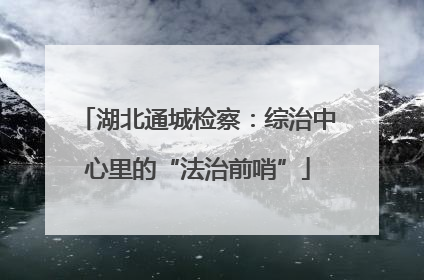 湖北通城检察：综治中心里的“法治前哨”