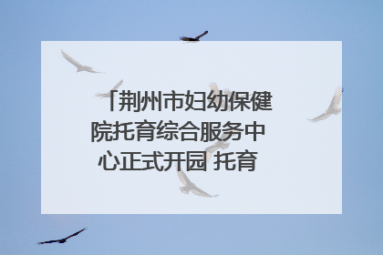 荆州市妇幼保健院托育综合服务中心正式开园 托育宣传月同步启动