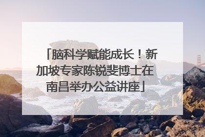 脑科学赋能成长！新加坡专家陈锐斐博士在南昌举办公益讲座