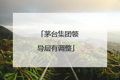 茅台集团领导层有调整