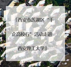 西安市莲湖区“千企高校行”活动走进西安理工大学