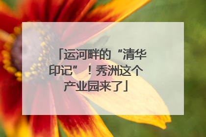 运河畔的“清华印记”！秀洲这个产业园来了