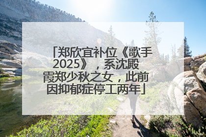 郑欣宜补位《歌手2025》，系沈殿霞郑少秋之女，此前因抑郁症停工两年