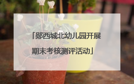 郧西城北幼儿园开展期末考核测评活动