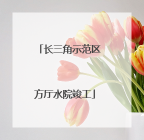 长三角示范区方厅水院竣工
