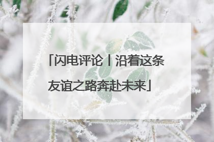 闪电评论丨沿着这条友谊之路奔赴未来