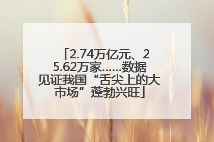2.74万亿元、25.62万家……数据见证我国“舌尖上的大市场”蓬勃兴旺