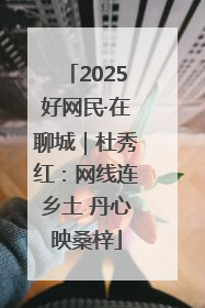 2025好网民·在聊城｜杜秀红：网线连乡土 丹心映桑梓