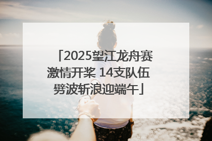 2025望江龙舟赛激情开桨 14支队伍劈波斩浪迎端午