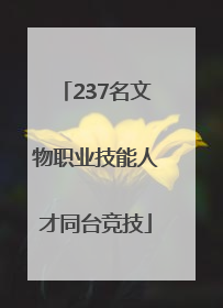 237名文物职业技能人才同台竞技