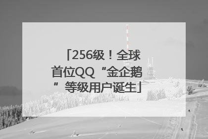 256级！全球首位QQ“金企鹅”等级用户诞生