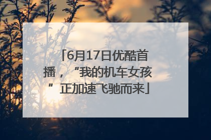6月17日优酷首播，“我的机车女孩”正加速飞驰而来