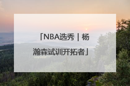 NBA选秀｜杨瀚森试训开拓者